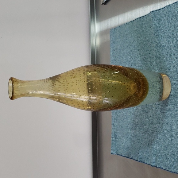 Other - Vintage glass vase with pattern